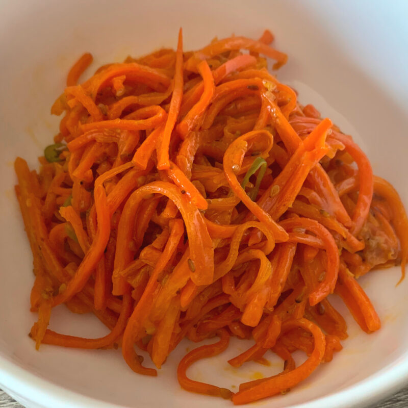 Stir-Fried Carrot With Salad Dressing