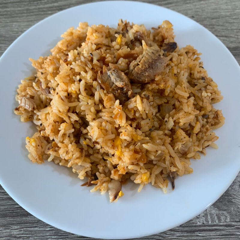 Fried Rice With Pumpui Canned Fish