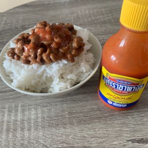 Natto With Sriracha Sauce