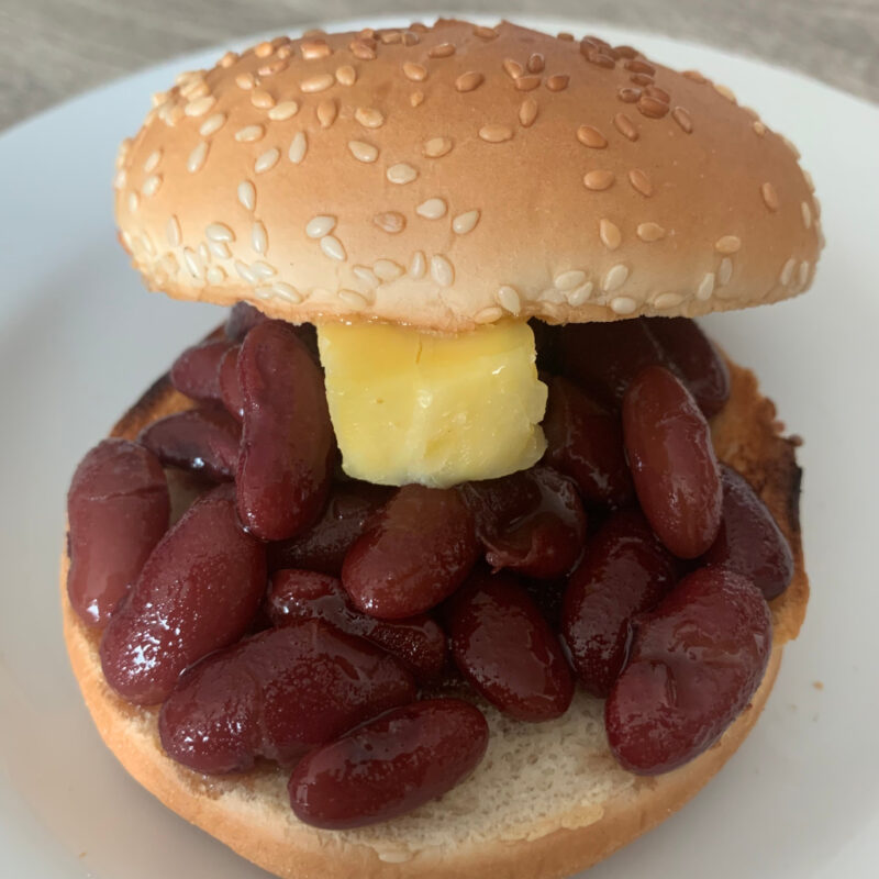 Sweet Boiled Red Beans Burger